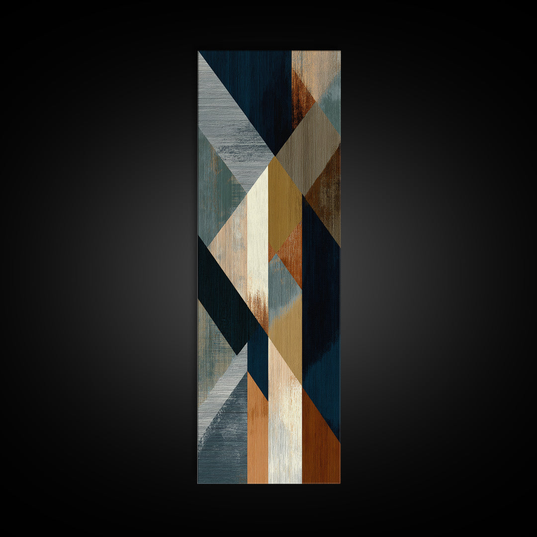 Sports Jersey Abstract Canvas Print, Basement Art, Baseball Decor, Living Room Decor, Fine Art, Retreat, Textured Painting, BAS-1x3-42