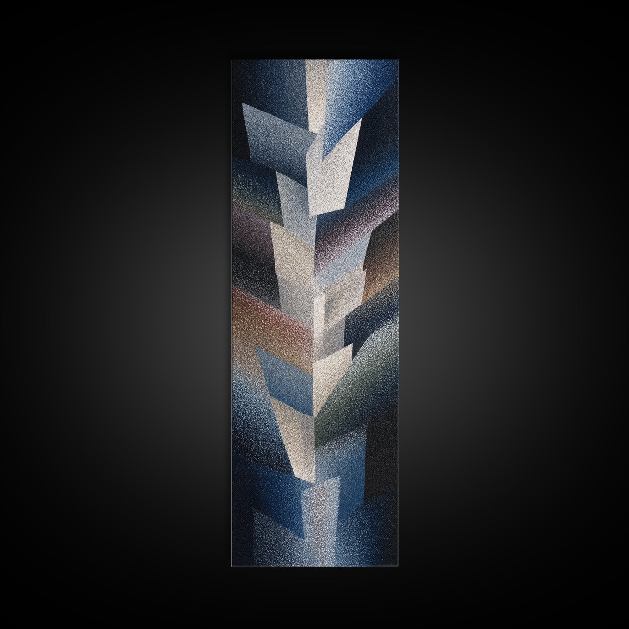 Abstract Soundwave Art Framed Canvas Print, Basement Art, Trendy Wall Art, Living Room Decor, Retreat, Original Art Prints, BAS-1x3-80