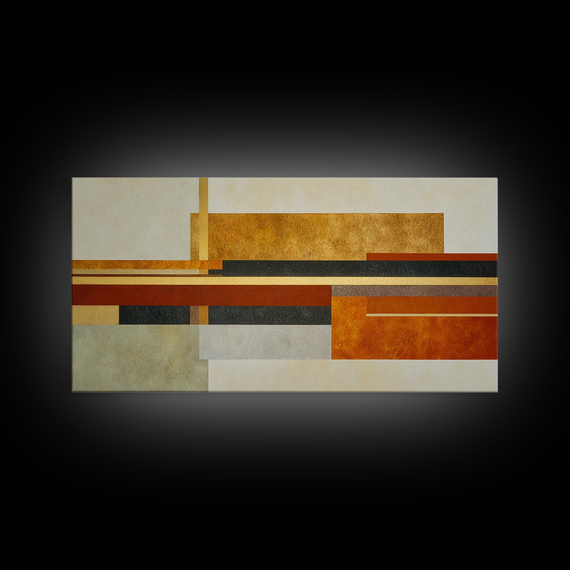 Sports Jersey Abstract Framed Canvas Print, Basement Art, Minimalist Decor, Living Room Decor, Fine Art, Retreat, Western Decor, BAS-2x1-50