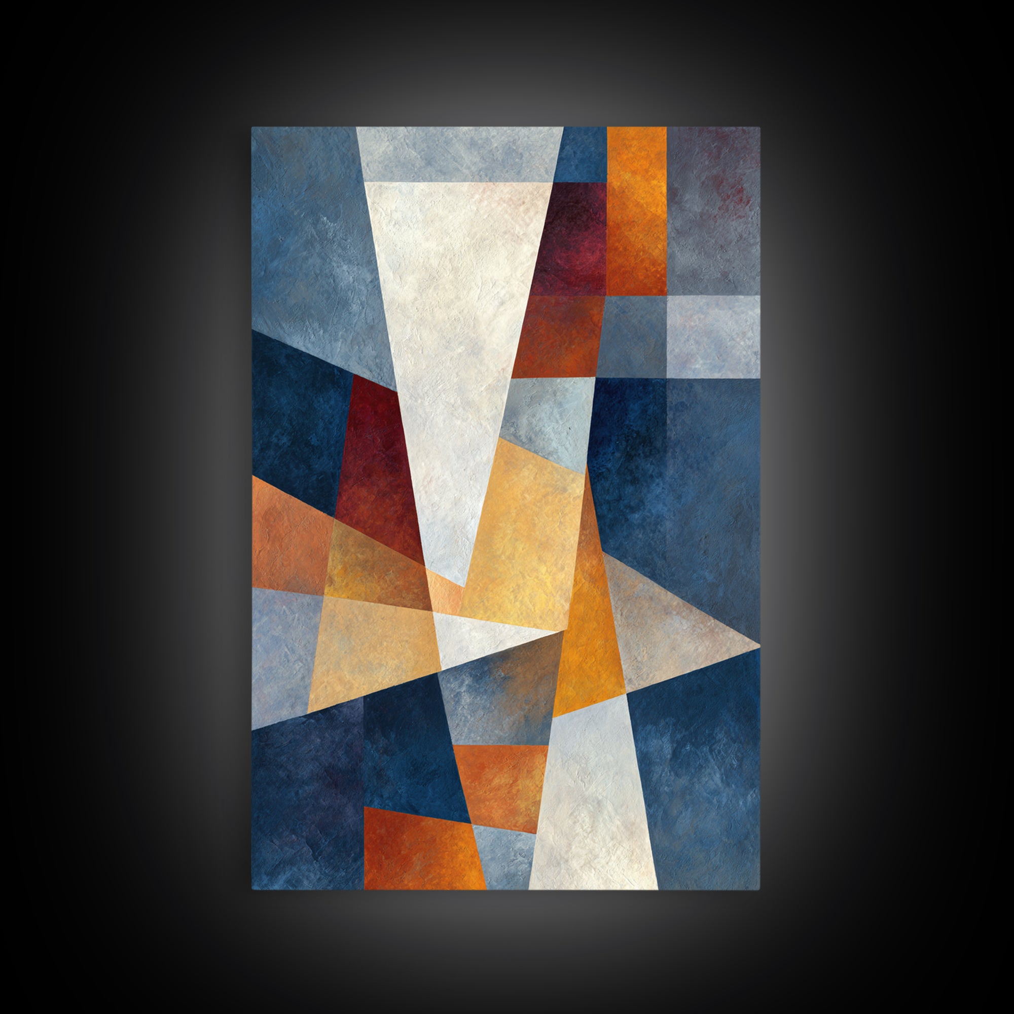 Sports Jersey Abstract Canvas Print, Basement Art, Oil Painting, Living Room Decor, Fine Art, Retreat, Man Cave Decor, BAS-2x3-86