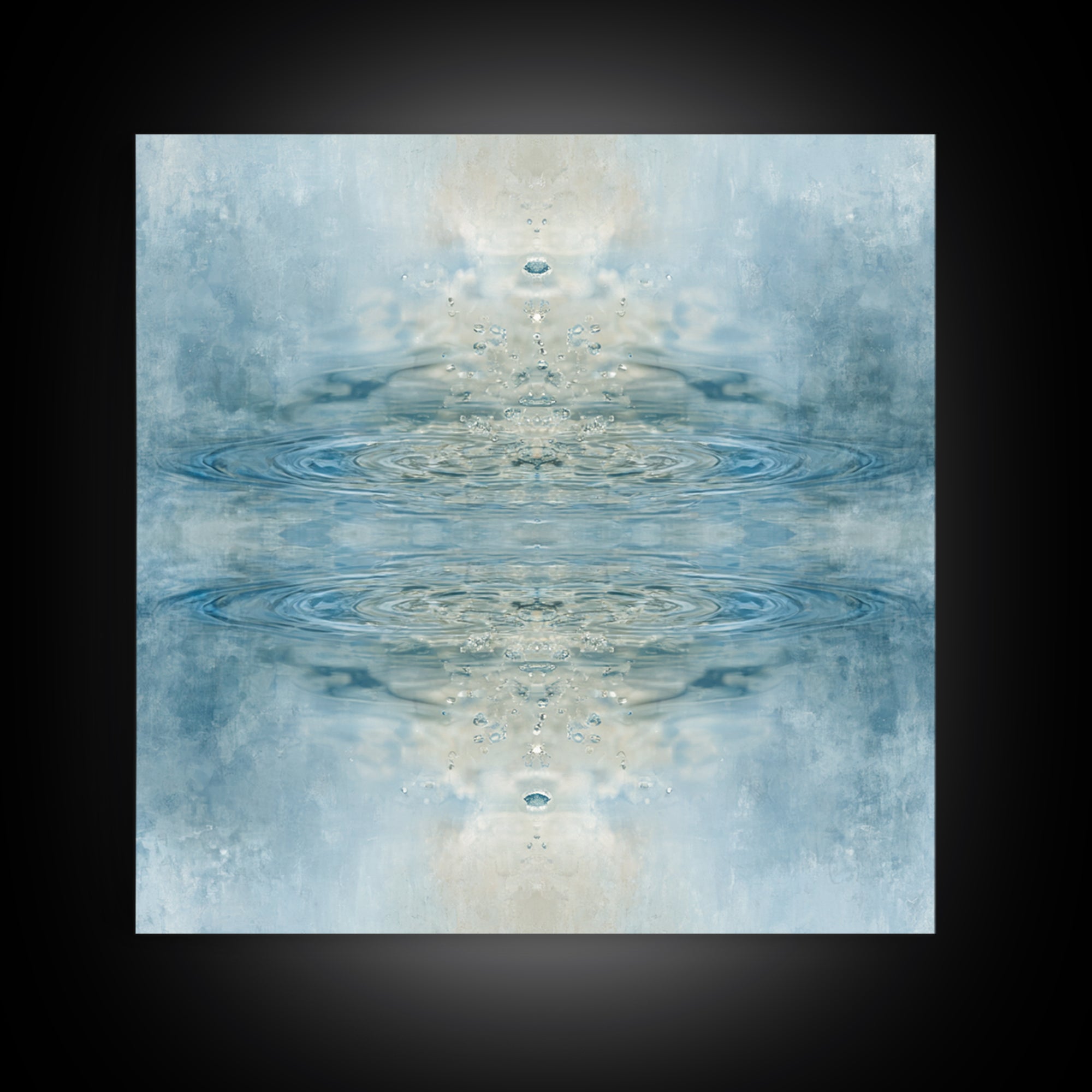 Abstract Water Ripples Canvas Print, Bathroom Art, Bathroom Accessories, Bathroom Decor, Abstract Art, Spa, Fine Art Print, BAT-1x1-5