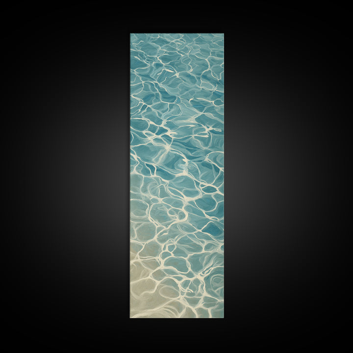 Abstract Water Ripples Canvas Print, Bathroom Art, Modern Decor, Bathroom Decor, Fine Art, Spa, Home Decor, Poster, Digital Art, BAT-1x3-17