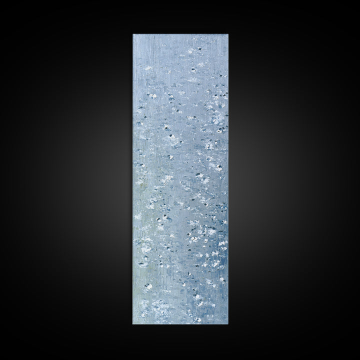Soft Cloud and Rain Composition Framed Canvas Print, Bathroom Art, Digital Wall Art, Bathroom Decor, Spa, Unique Wall Art, BAT-1x3-79