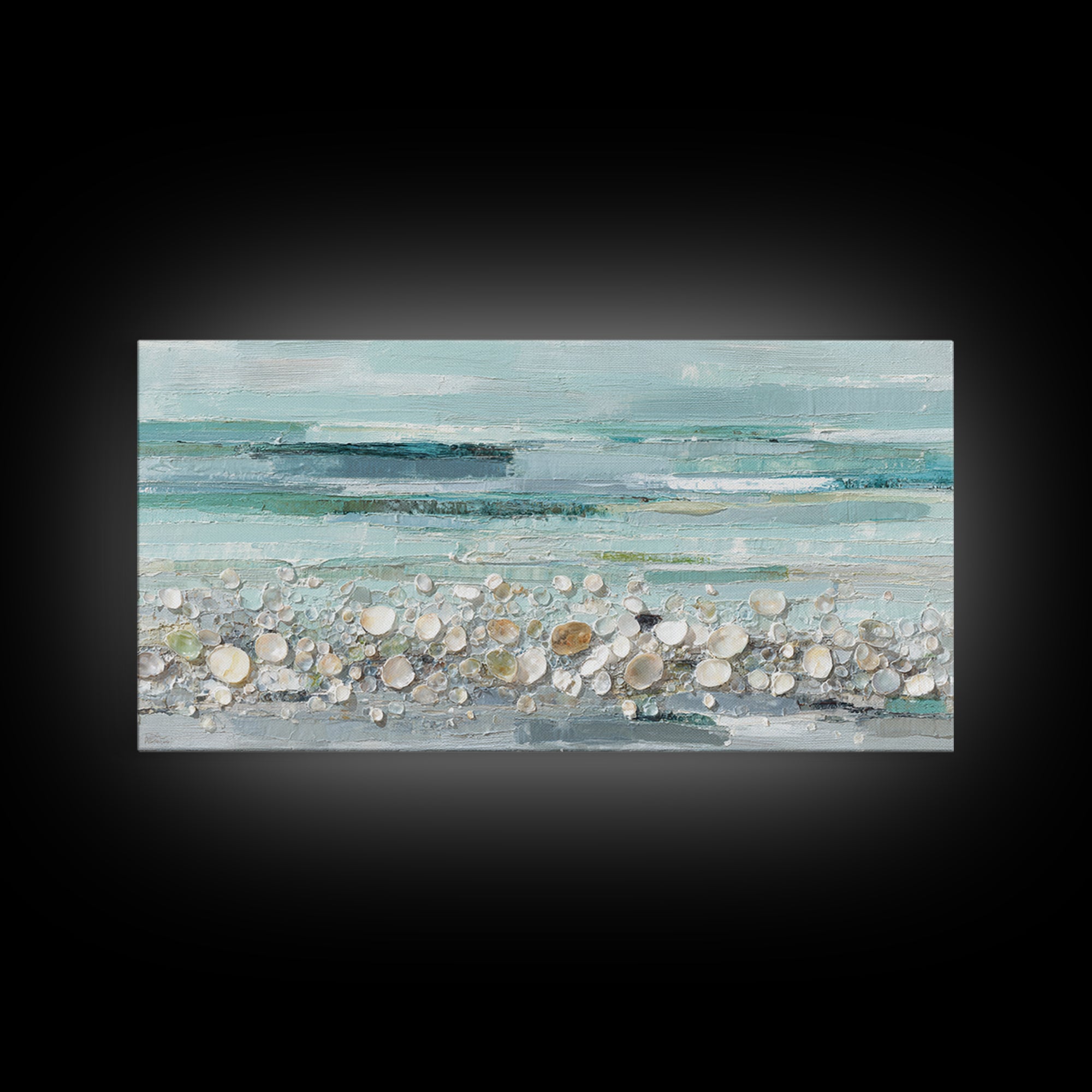 Oyster Shell Study Framed Canvas Print, Bathroom Art, Gallery Decor, Bathroom Decor, Fine Art, Spa, Minimalist Decor, BAT-2x1-18