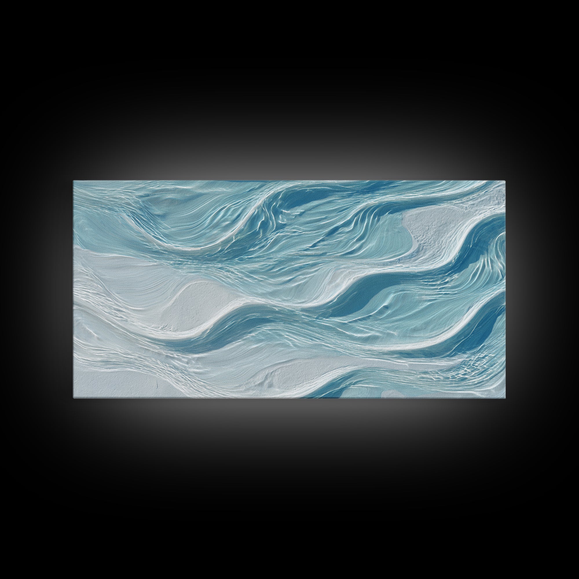 Abstract Water Ripples Framed Canvas Print, Bathroom Art, Art Print, Bathroom Decor, Fine Art, Spa, Custom Pet Portrait, BAT-2x1-25