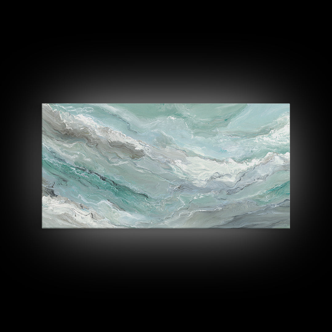 Abstract Marble Texture Canvas Print, Bathroom Art, Contemporary Art, Bathroom Decor, Abstract Art, Spa, Framed Wall Art, BAT-2x1-36
