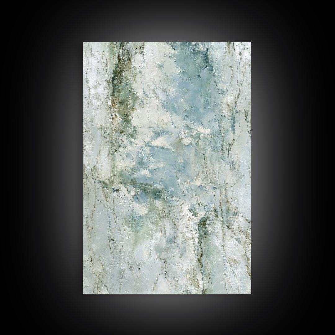 Abstract Marble Texture Framed Canvas Print, Bathroom Art, Dopamine Decor, Bathroom Decor, Abstract Art, Spa, Halloween Art, BAT-2x3-24