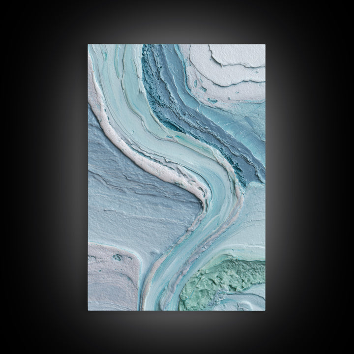 Soft Cloud and Rain Composition Framed Canvas Print, Bathroom Art, Bathroom Wall Decor, Bathroom Decor, Fine Art, Spa, BAT-2x3-3
