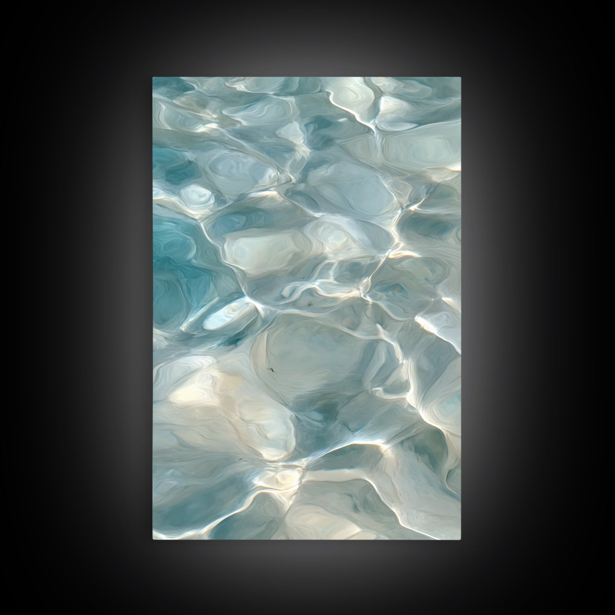 Abstract Water Ripples Canvas Print, Bathroom Art, Home Decor, Bathroom Decor, Fine Art, Spa, Canvas Wall Art, Digital Print, BAT-2x3-61