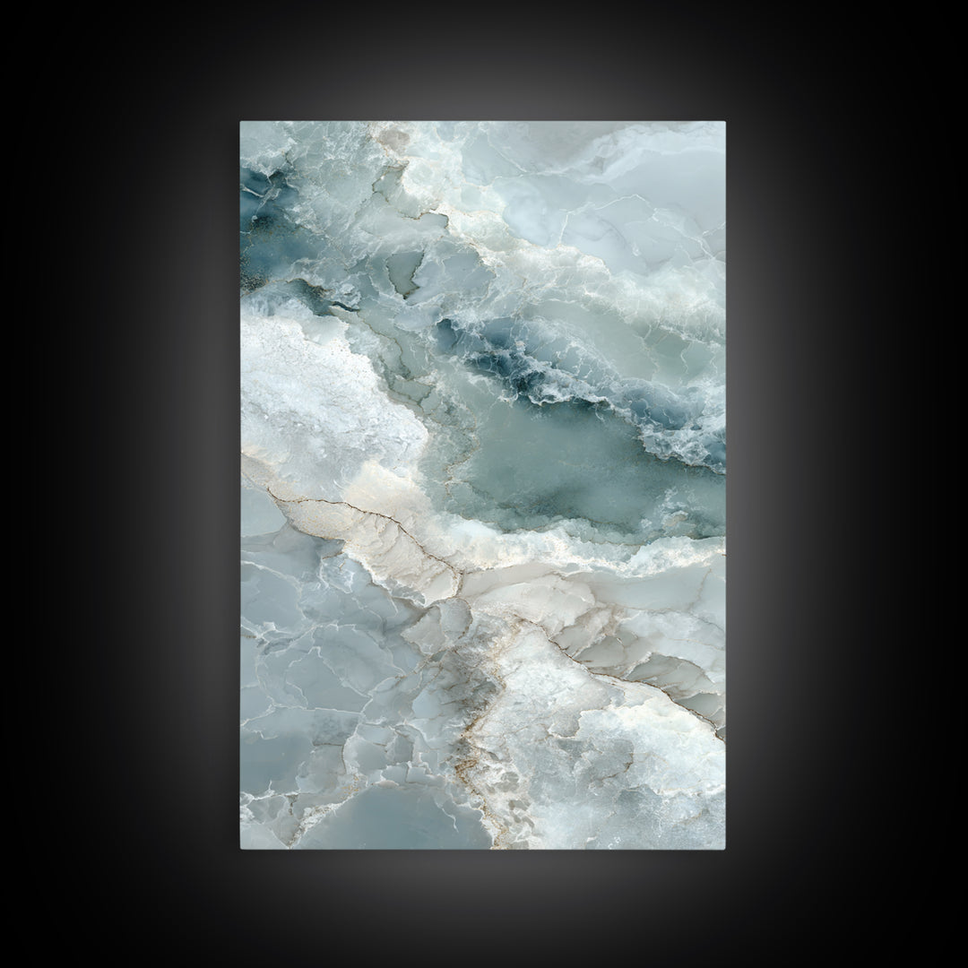 Abstract Marble Texture Canvas Print, Bathroom Art, Contemporary Art, Bathroom Decor, Abstract Art, Spa, Framed Wall Art, BAT-2x3-96