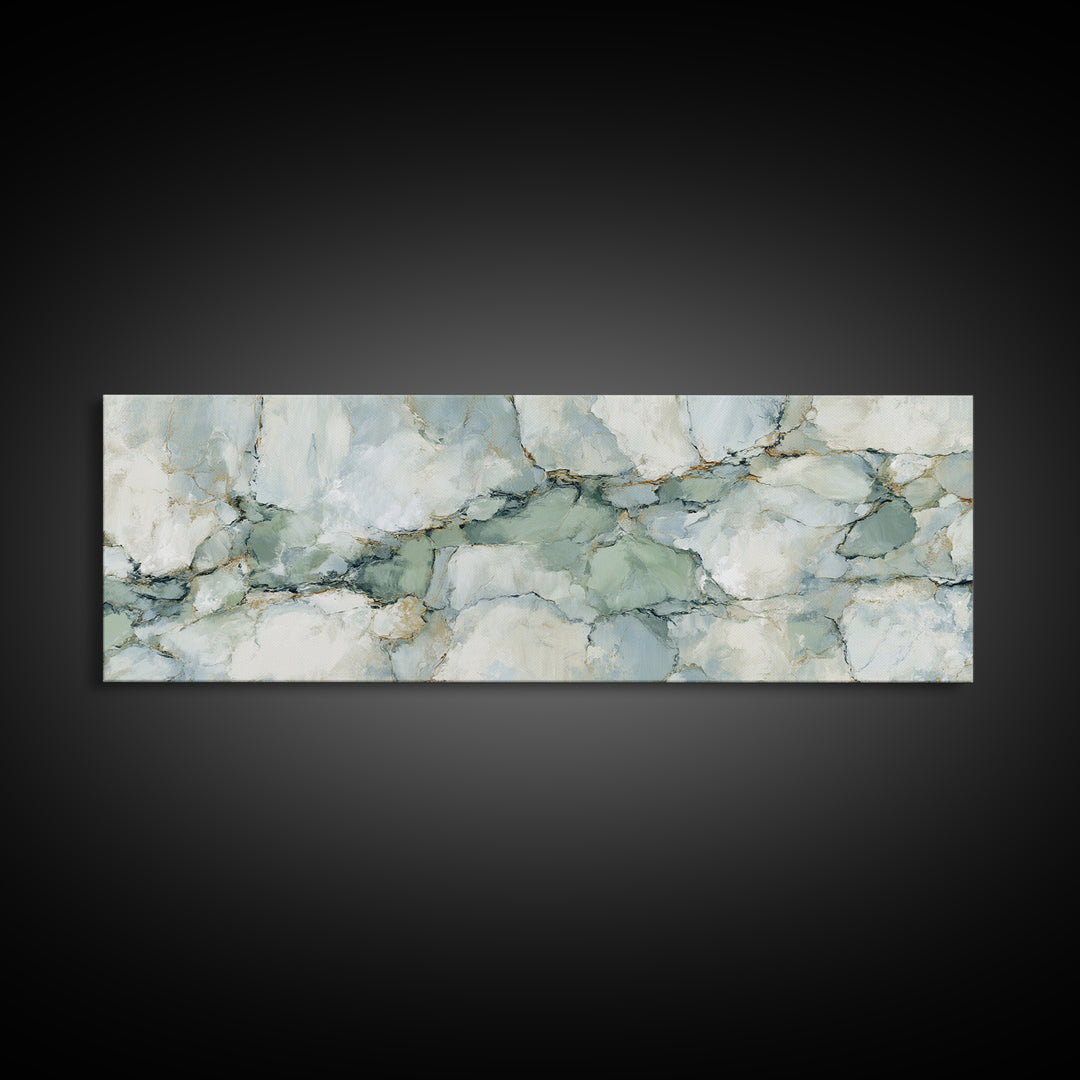 Abstract Marble Texture Framed Canvas Print, Bathroom Art, Halloween Art, Bathroom Decor, Abstract Art, Spa, Textured Painting, BAT-3x1-32