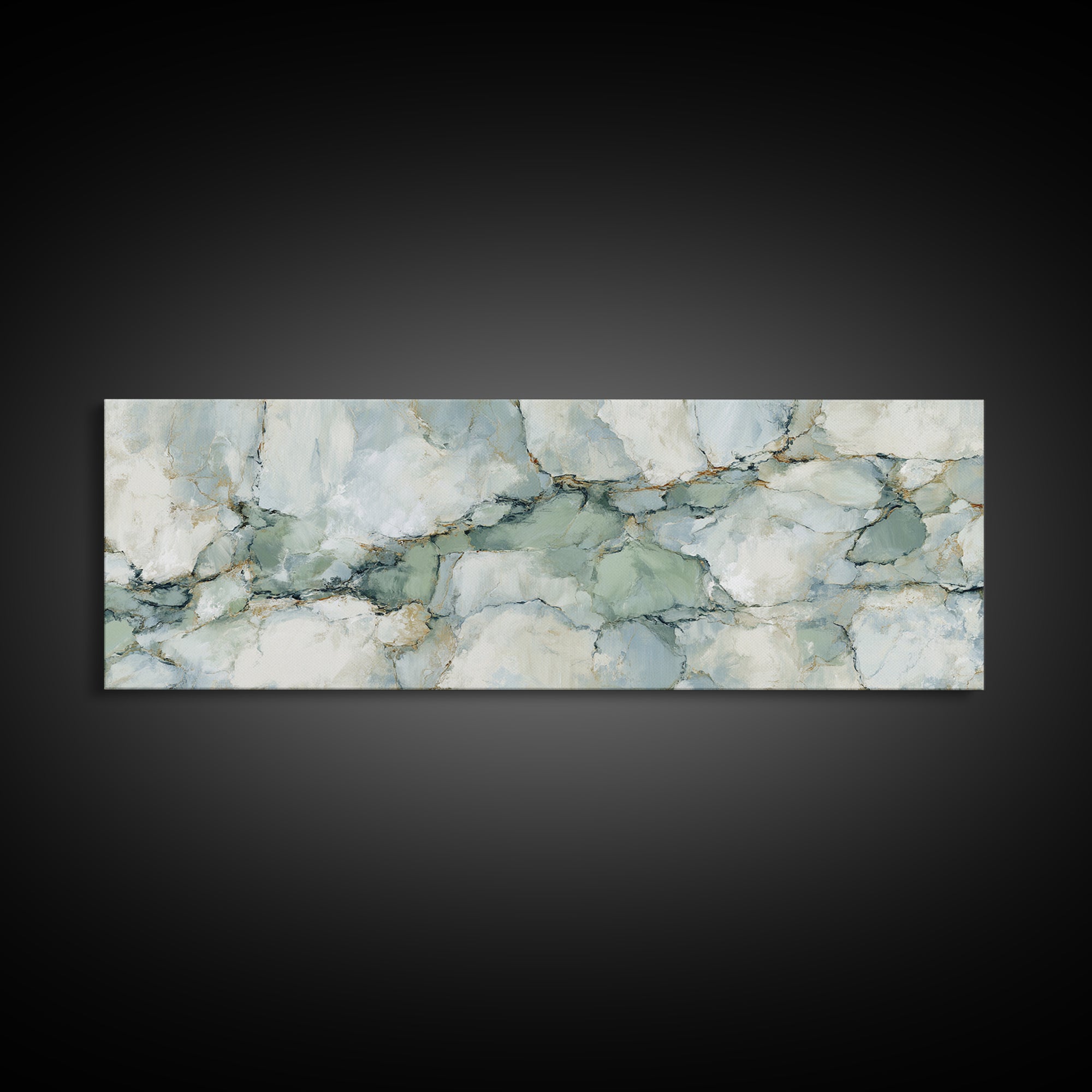 Abstract Marble Texture Framed Canvas Print, Bathroom Art, Halloween Art, Bathroom Decor, Abstract Art, Spa, Textured Painting, BAT-3x1-32
