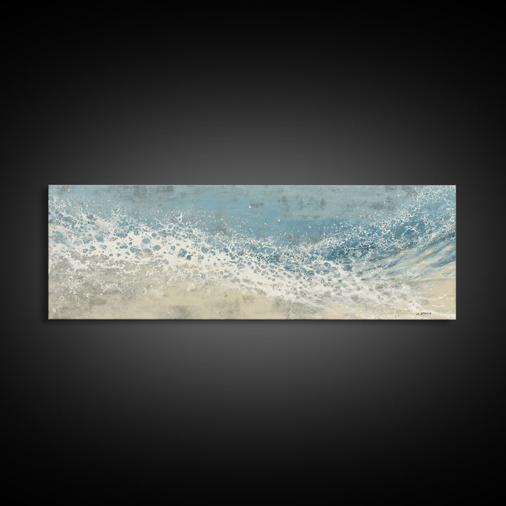 Abstract Water Ripples Canvas Print, Bathroom Art, Framed Wall Art, Bathroom Decor, Abstract Art, Spa, Bathroom Art Decor, BAT-3x1-45