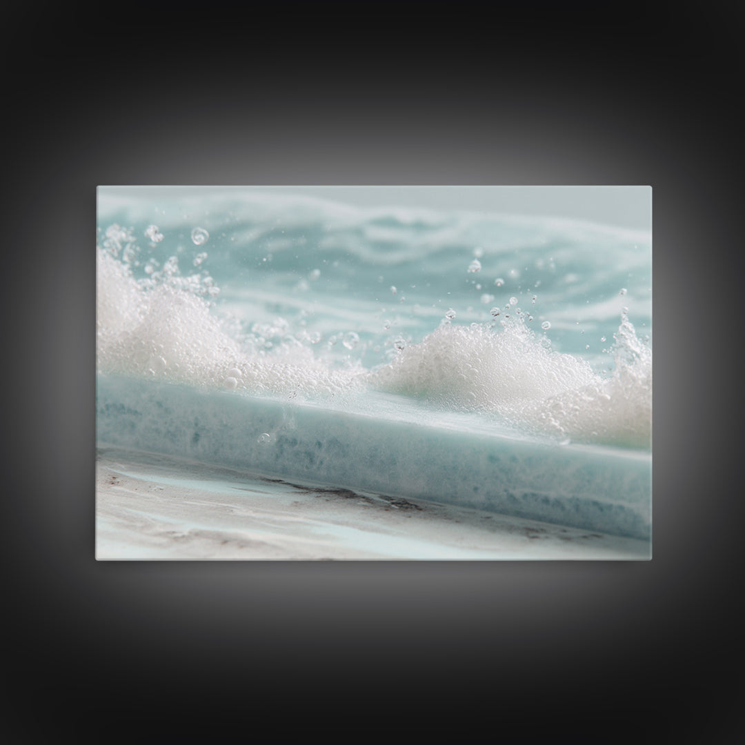Calming Blue Ocean Wave Study Canvas Print, Bathroom Art, Bathroom Wall Decor, Bathroom Decor, Fine Art, Spa, Bathroom Print, BAT-3x2-29