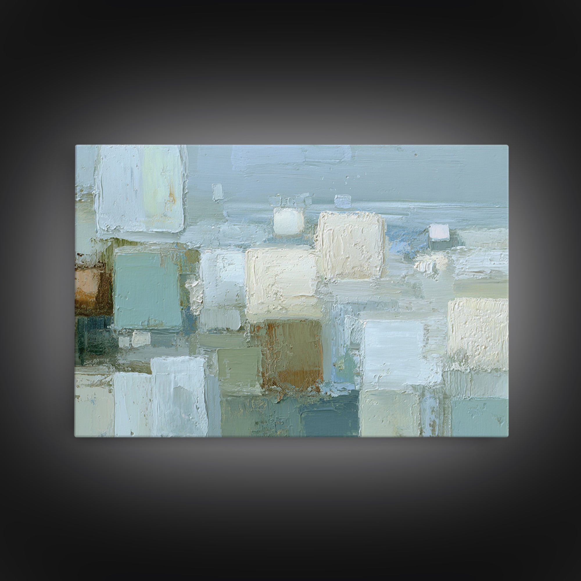 Clean Geometric Forms Canvas Print, Bathroom Art, Bathroom Prints, Bathroom Decor, Spa, Trendy Wall Art, Gallery Decor, BAT-3x2-49