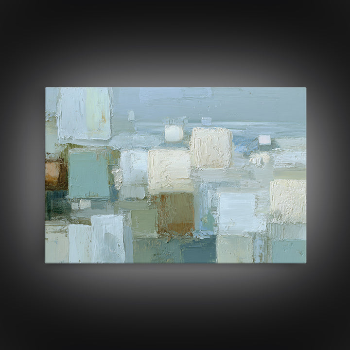 Clean Geometric Forms Canvas Print, Bathroom Art, Bathroom Prints, Bathroom Decor, Spa, Trendy Wall Art, Gallery Decor, BAT-3x2-49
