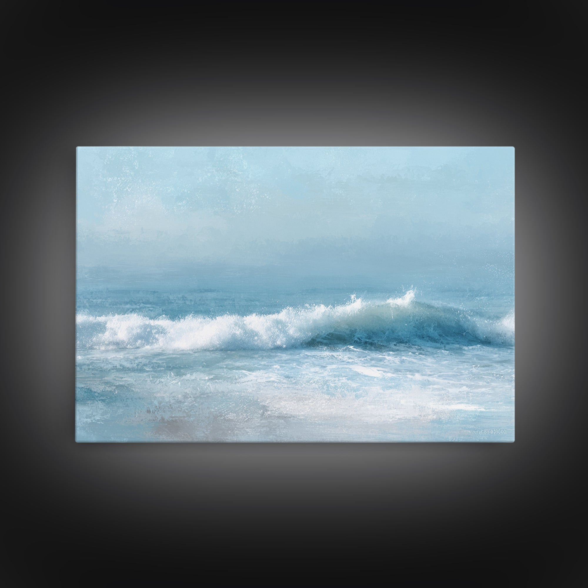 Calming Blue Ocean Wave Study Canvas Print, Bathroom Art, Bathroom Wall Decor, Bathroom Decor, Fine Art, Spa, Bathroom Print, BAT-3x2-53