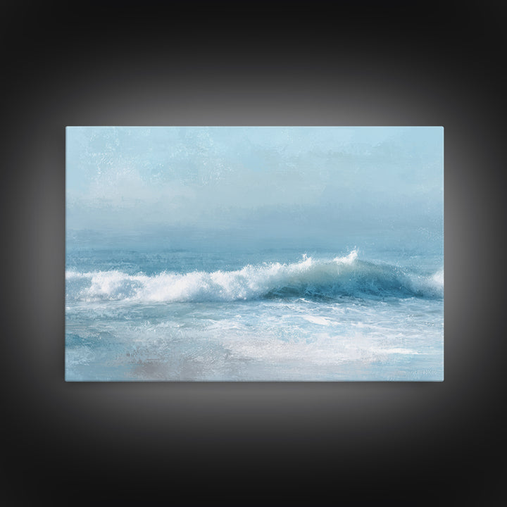 Calming Blue Ocean Wave Study Canvas Print, Bathroom Art, Bathroom Wall Decor, Bathroom Decor, Fine Art, Spa, Bathroom Print, BAT-3x2-53