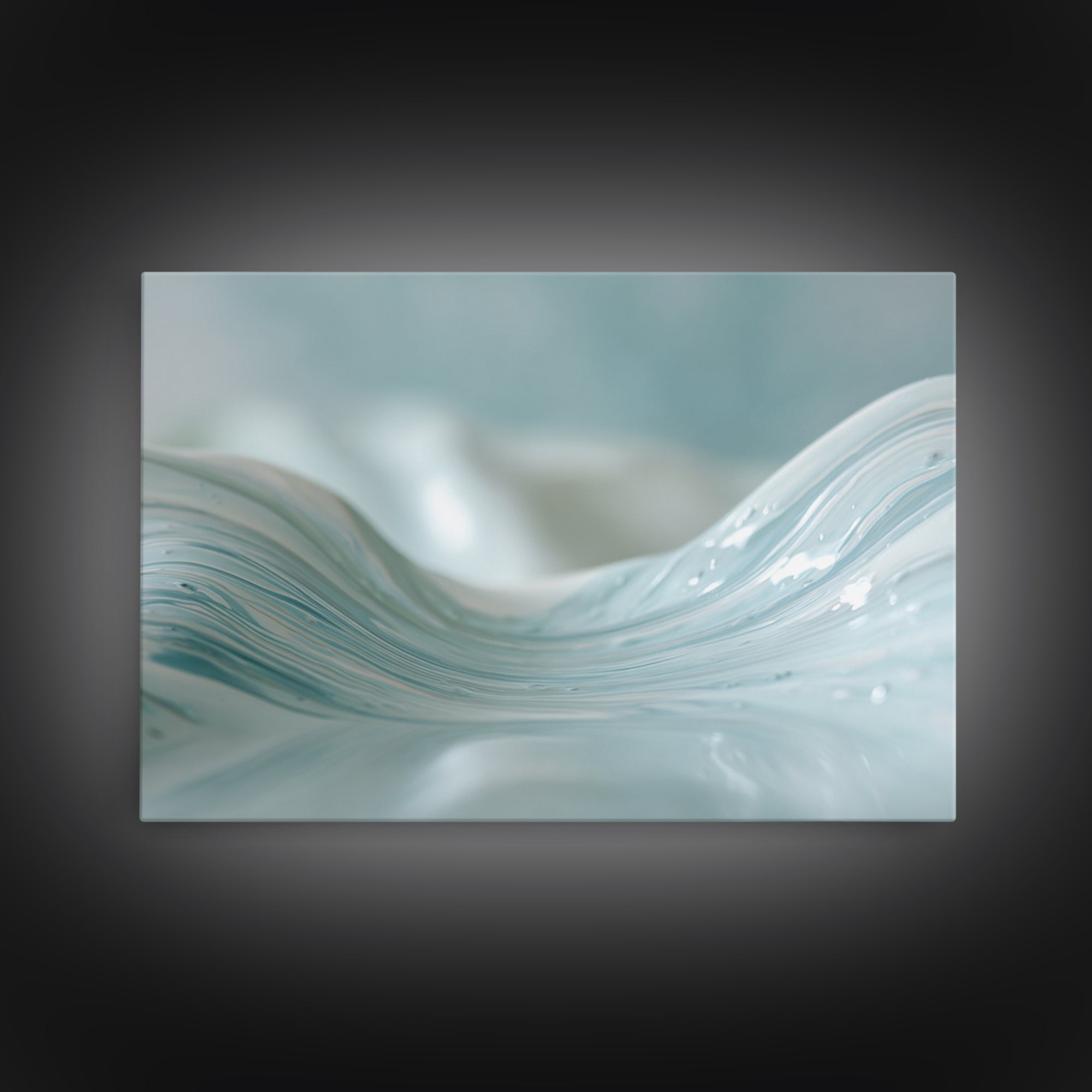 Soft Cloud and Rain Composition Framed Canvas Print, Bathroom Art, Bathroom Print, Bathroom Decor, Fine Art, Spa, BAT-3x2-95