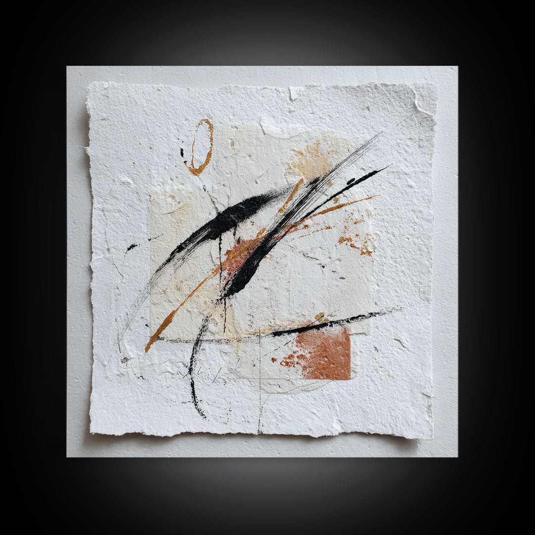 Abstract Charcoal Gestures on White Paper Framed Canvas Print, Black and White Art, Art Prints, Living Room Decor, Monochrome, BAW-1x1-28