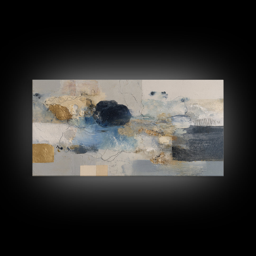 Minimal Face Pair Drawn Framed Canvas Print, Black and White Art, Contemporary Art, Living Room Decor, Fine Art, Monochrome, BAW-2x1-34