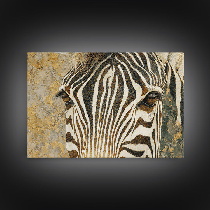 Zebra Stripe Closeup as Graphic Abstraction Canvas Print, Black and White Art, Cabin Decor, Living Room Decor, Monochrome, BAW-3x2-36