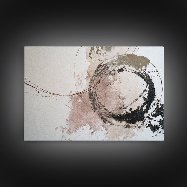 Abstract Charcoal Gestures on White Paper Canvas Print, Black and White Art, Room Decor, Living Room Decor, Abstract Art, BAW-3x2-56