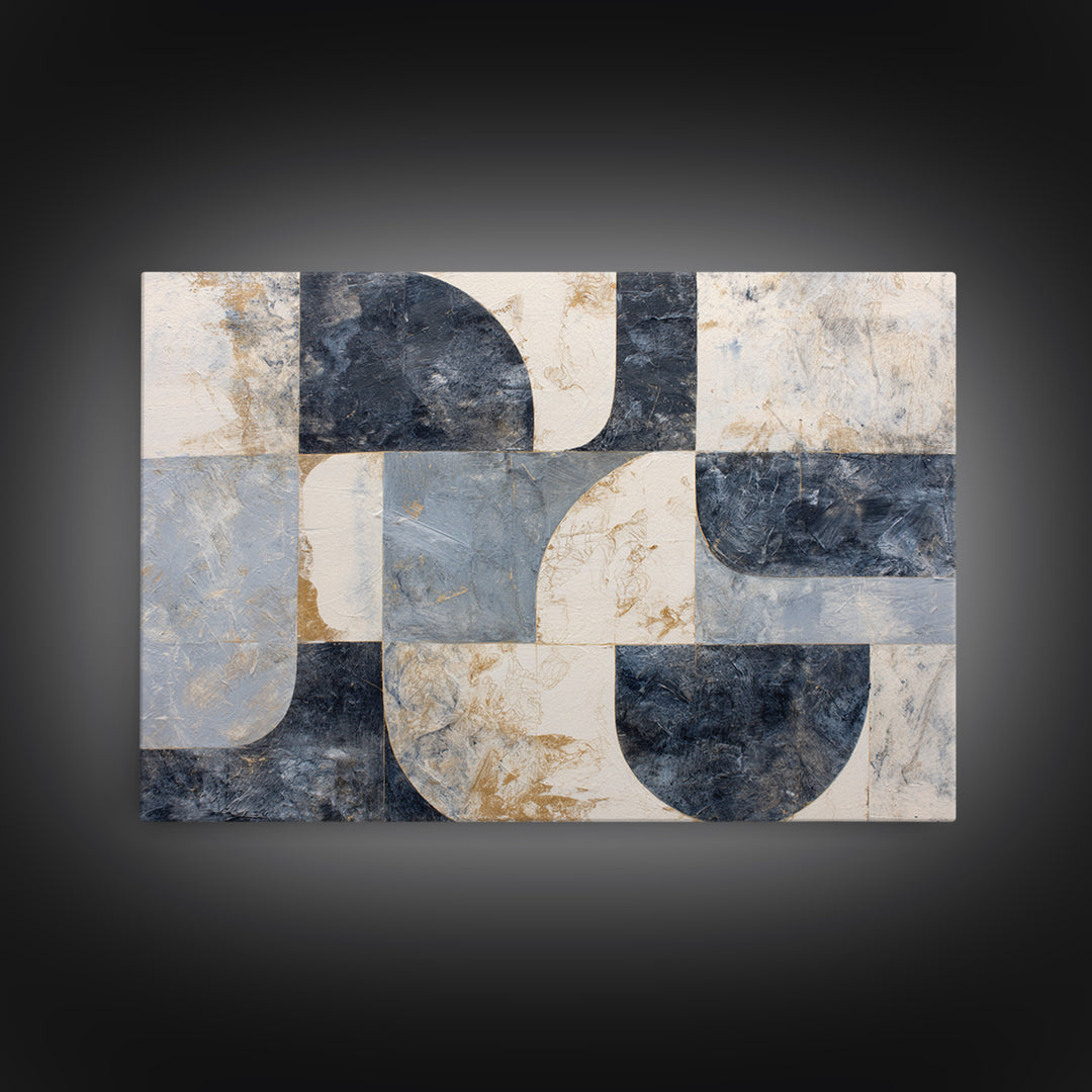 Abstract Marble Texture Canvas Print, Black and White Art, Digital Art, Living Room Decor, Abstract Art, Monochrome, BAW-3x2-67