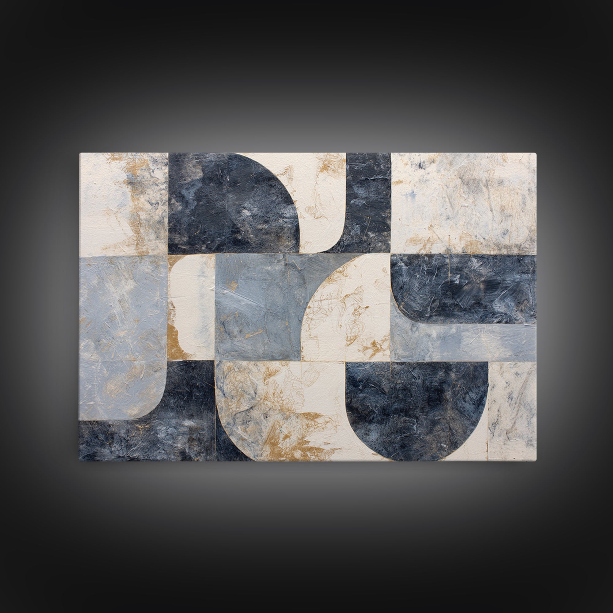 Abstract Marble Texture Canvas Print, Black and White Art, Digital Art, Living Room Decor, Abstract Art, Monochrome, BAW-3x2-67