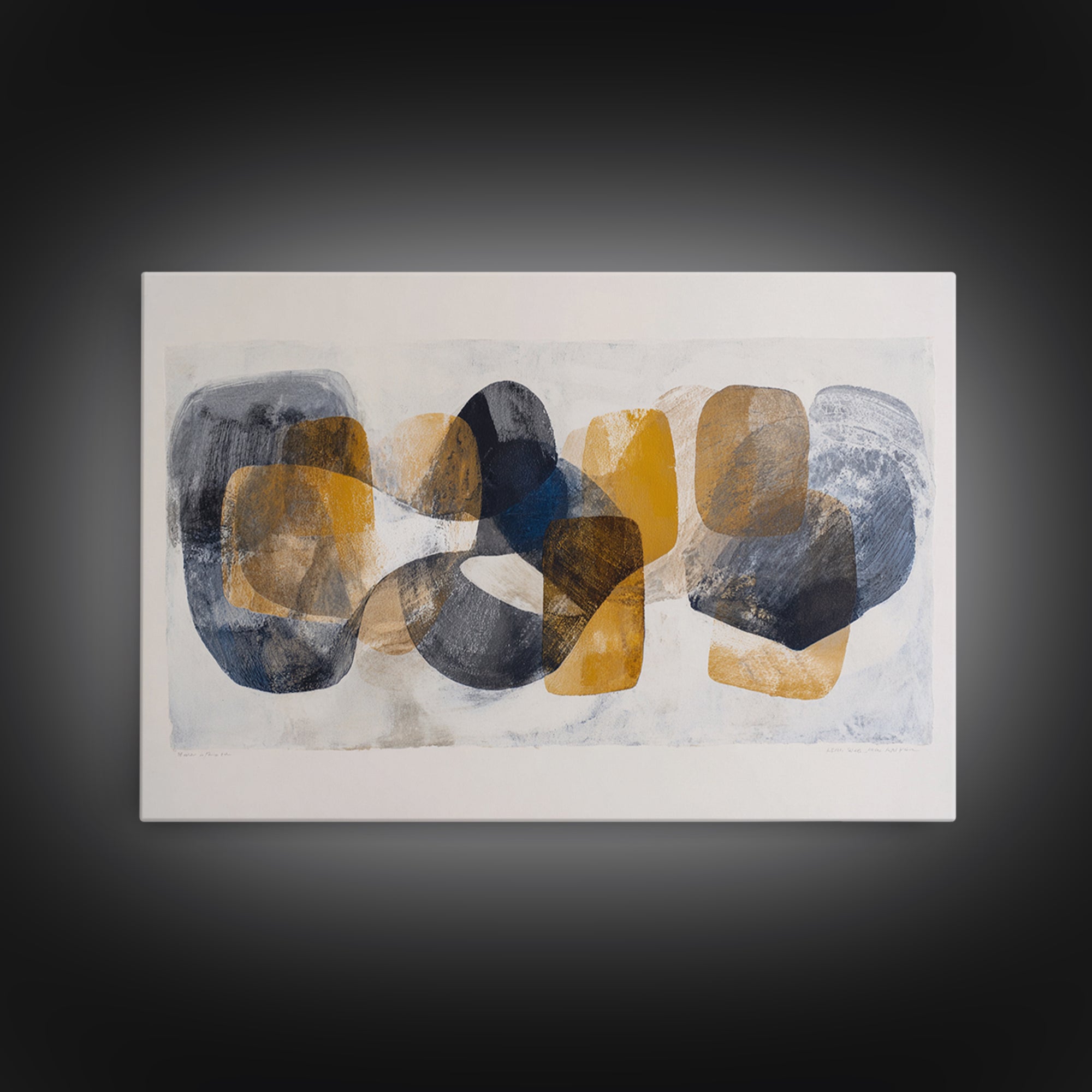 Abstract Charcoal Gestures on White Paper Canvas Print, Black and White Art, Home Decor, Living Room Decor, Monochrome, BAW-3x2-80