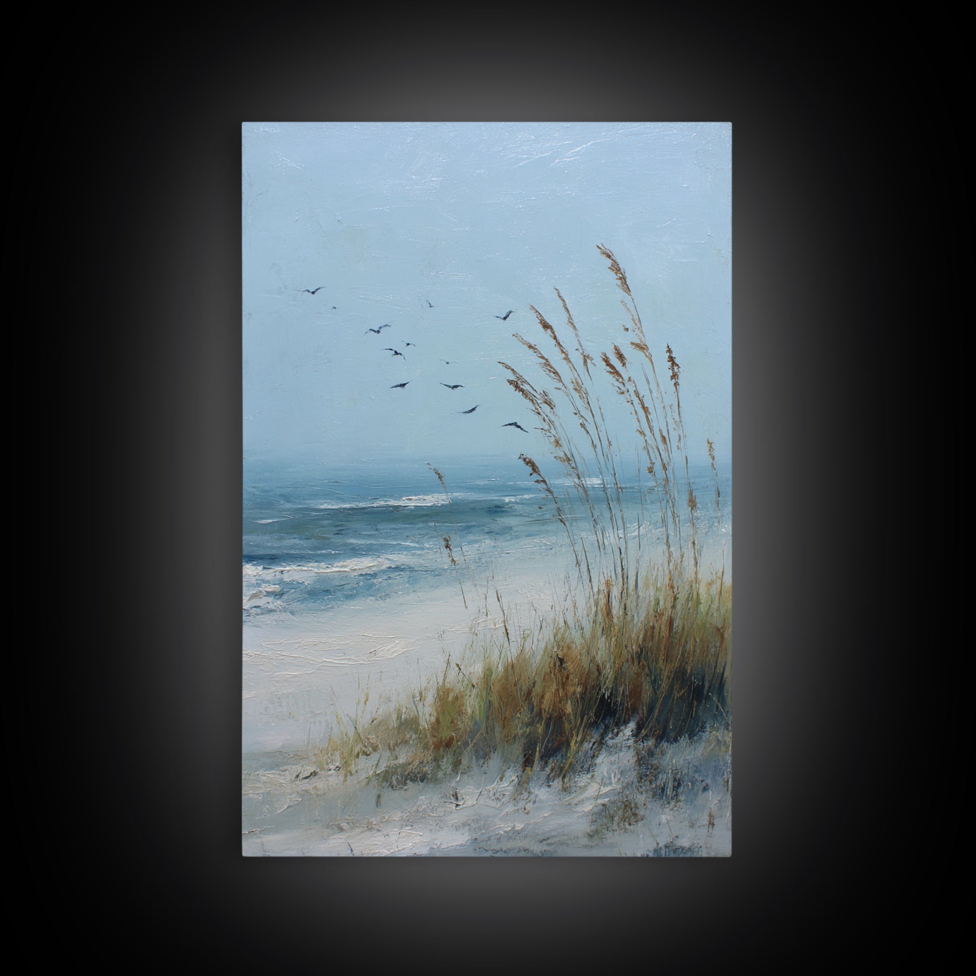 Sea Oats Swaying Framed Canvas Print, Beach Art, Abstract Wall Art, Coastal Decor, Fine Art, Shore, Coastal Art, Beach Print, BEA-2x3-85