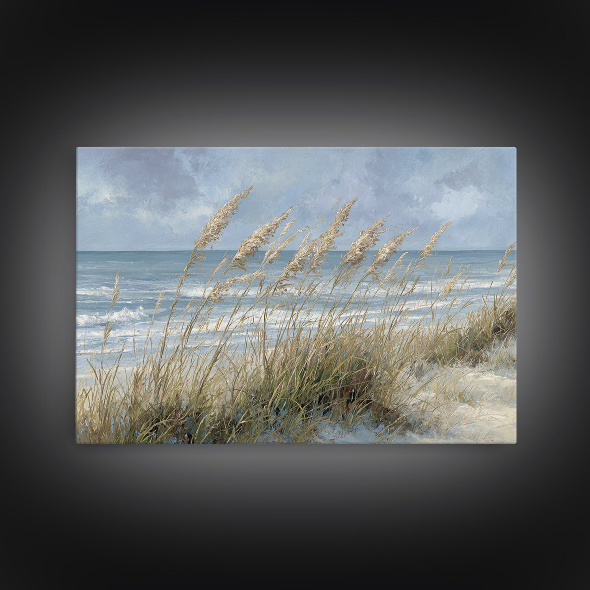 Sea Oats Swaying Canvas Print, Beach Art, Nautical Decor, Coastal Decor, Fine Art, Shore, Modern Decor, Fine Art Print, BEA-3x2-33