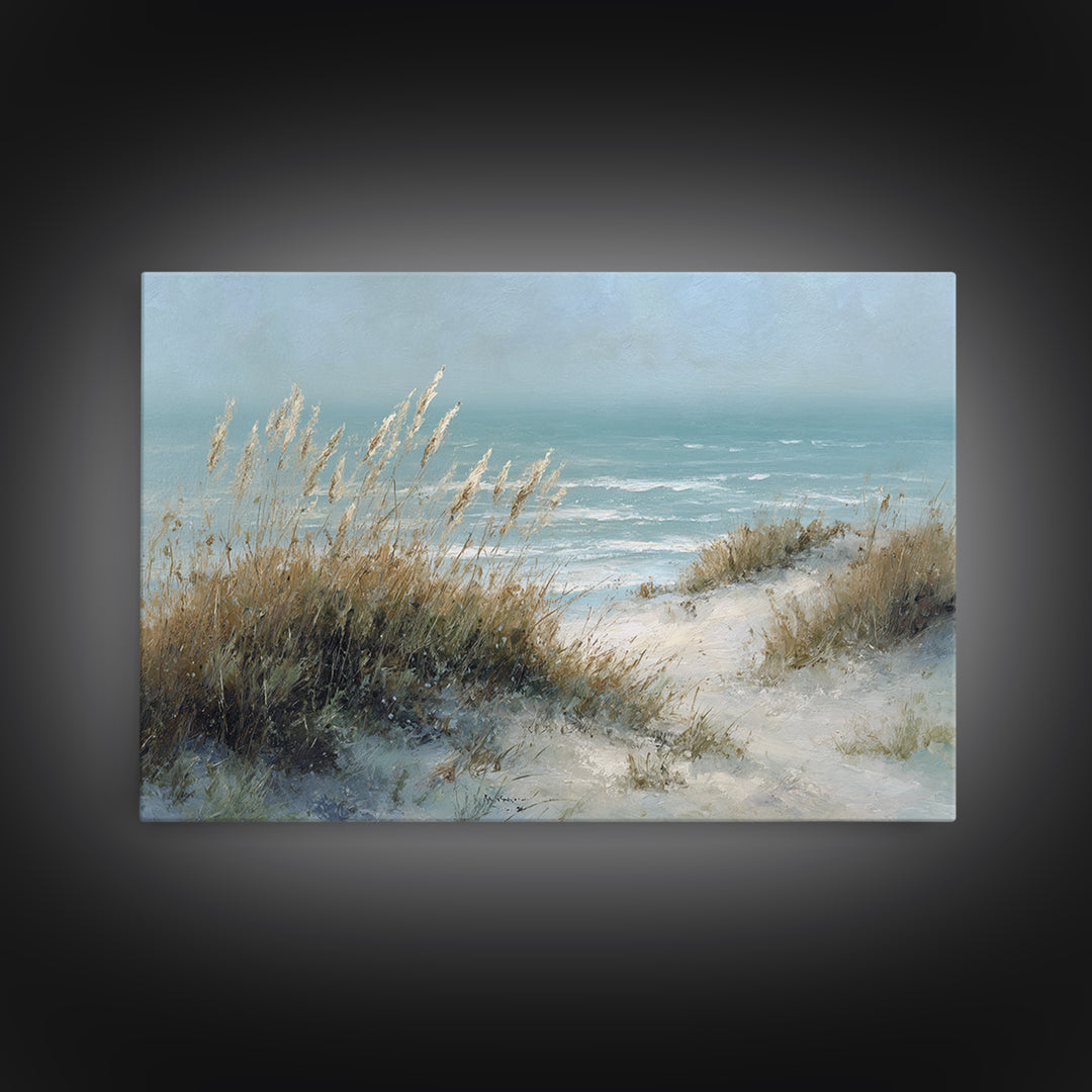 Sea Oats Swaying Canvas Print, Beach Art, Nautical Decor, Coastal Decor, Fine Art, Shore, Modern Decor, Fine Art Print, BEA-3x2-57
