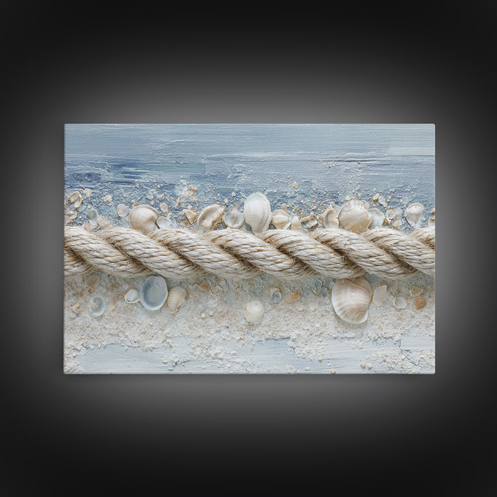Seashell Collection Painted Like Natural Specimens Canvas Print, Beach Art, Statement Artwork, Coastal Decor, Shore, BEA-3x2-80