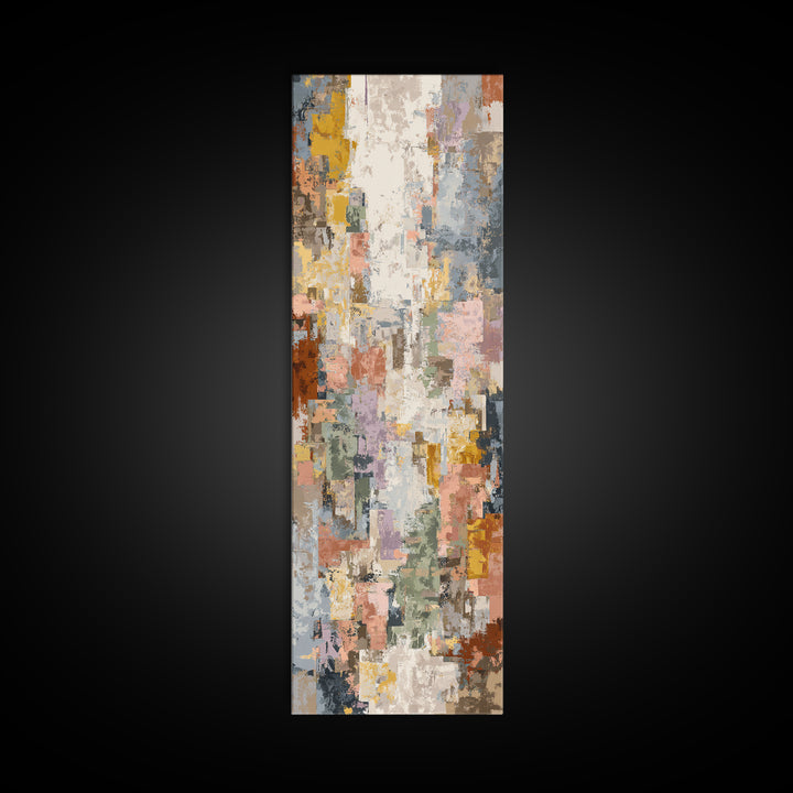 Tribal Neutral Pattern Canvas Print, Boho Art, Modern Decor, Living Room Decor, Fine Art, Bohemian, Wall Decor, Prints, BOH-1x3-2