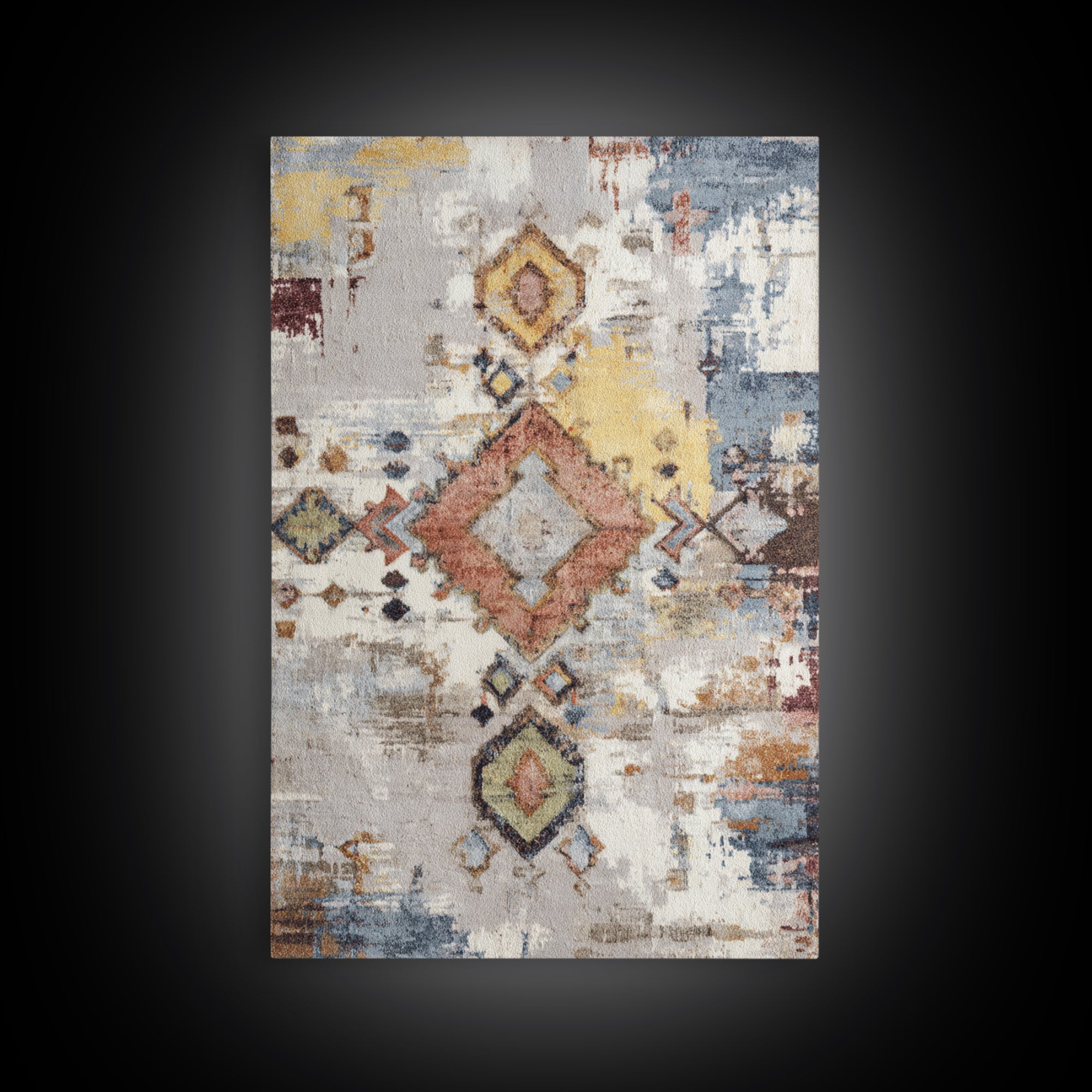 Tribal Neutral Pattern Framed Canvas Print, Boho Art, Printable, Living Room Decor, Fine Art, Bohemian, Abstract Wall Art, BOH-2x3-46