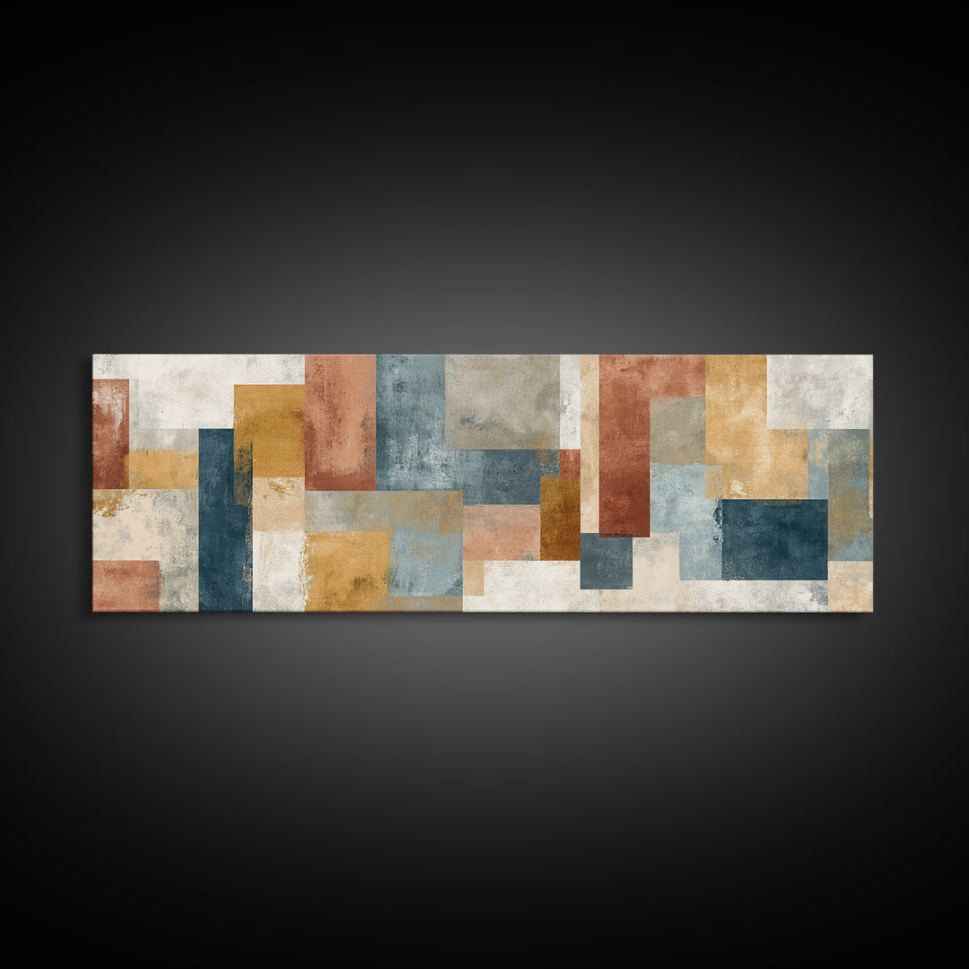 Tribal Neutral Pattern Canvas Print, Boho Art, Modern Decor, Living Room Decor, Fine Art, Bohemian, Wall Decor, Prints, BOH-3x1-54