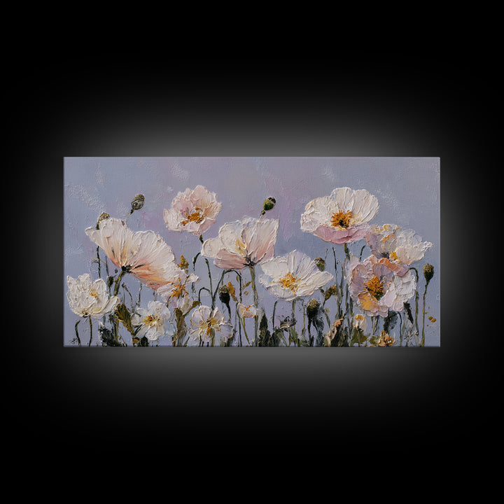 Poppy Field Botanical Study Canvas Print, Botanical Art, Home Gift, Living Room Decor, Fine Art, Botanic, Boho Wall Art, BOT-2x1-61