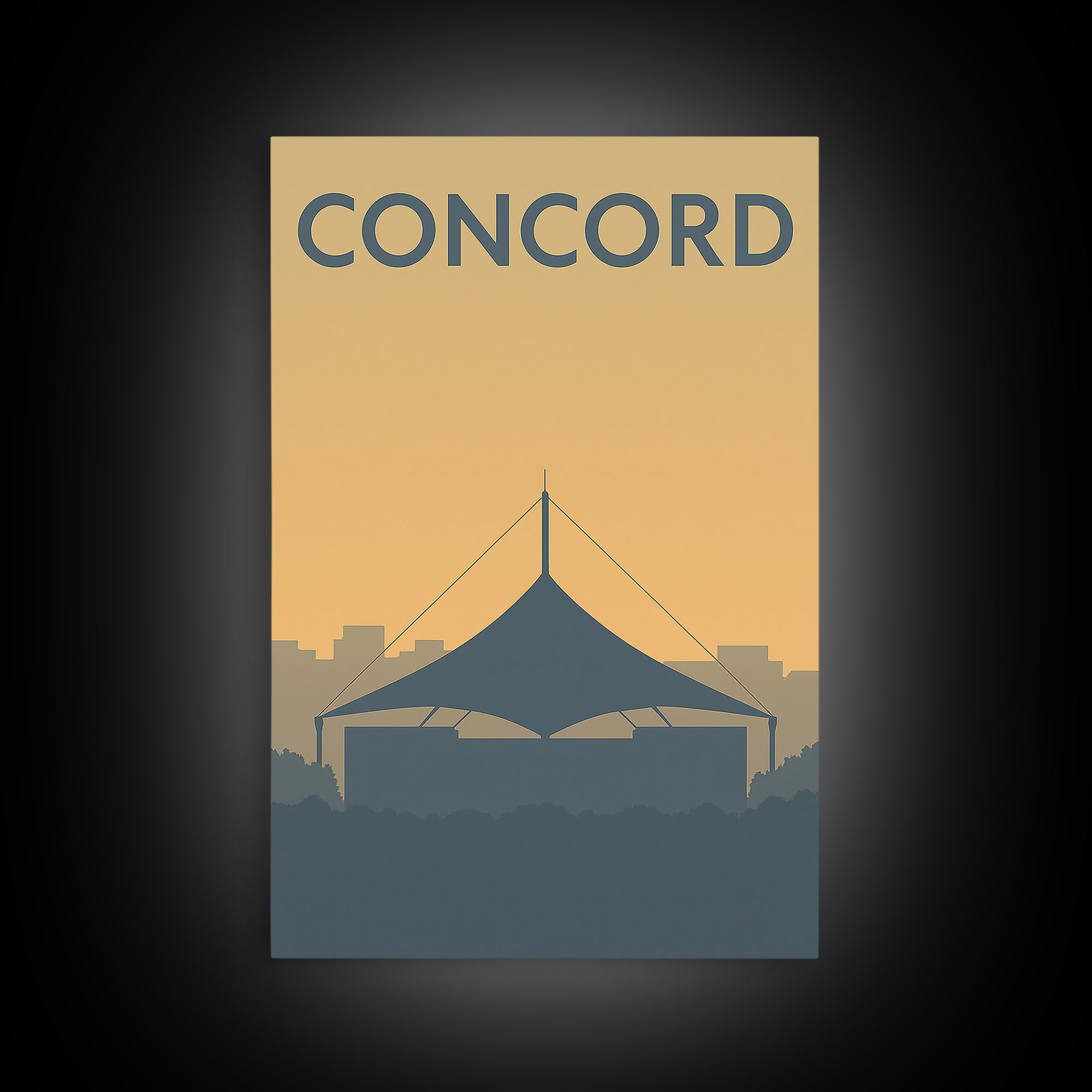Concord California Travel Poster, Canvas Print, Mid Century Travel Art, Concord Art Print, Travel Poster Set, Wall Decor, City Travel Prints