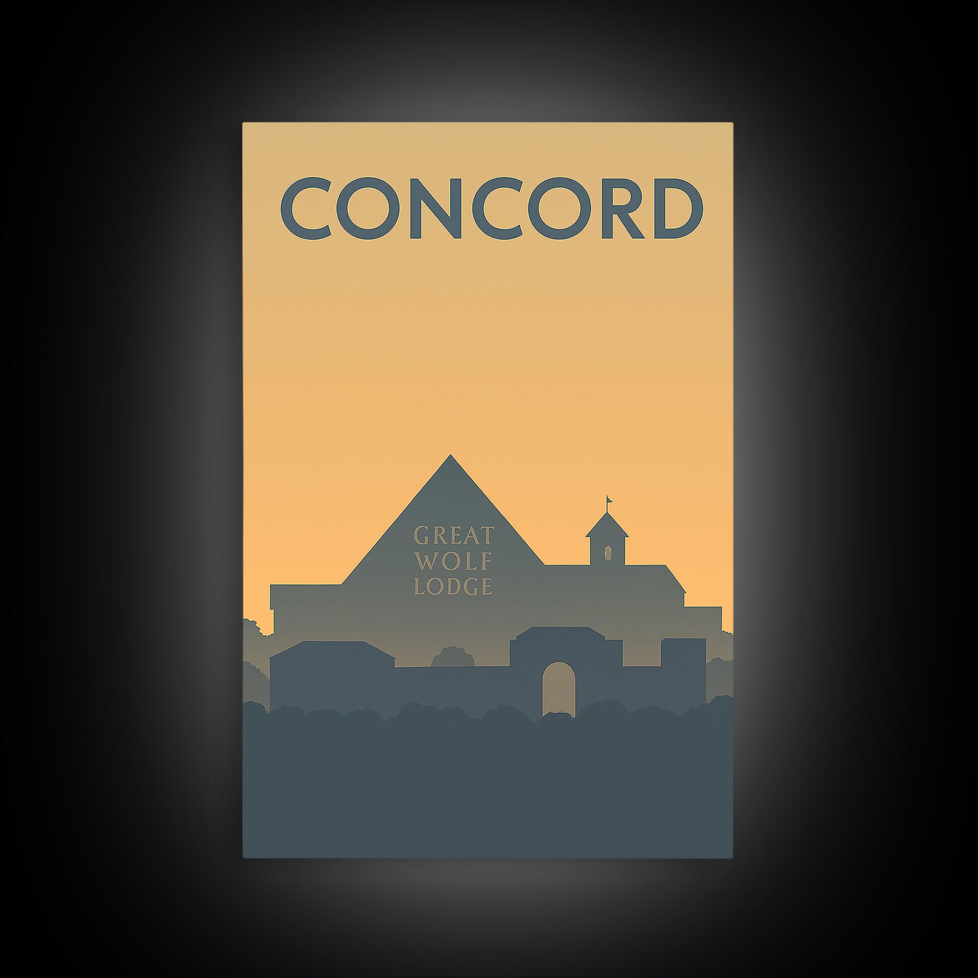 Concord Travel Poster, Canvas Print, Mid Century Travel Art, Concord Poster Print, Mid Century Wall Art, Modern Wall Decor, Poster Art