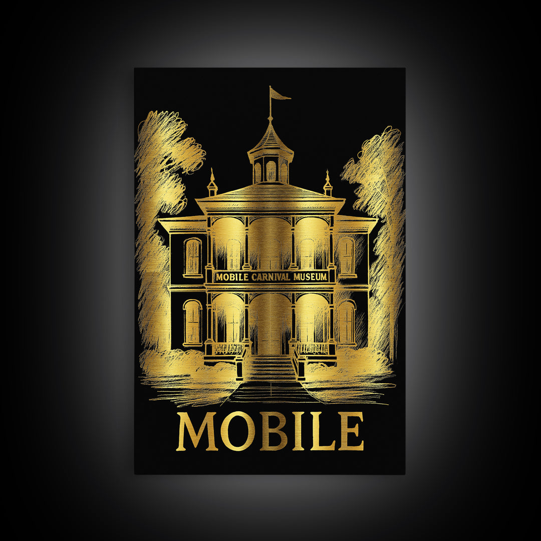 Mobile Travel Poster, Canvas Print, Dark Background Poster Art, Mobile Art Print, Travel Wall Decor, Gift For Travelers, City Travel Prints