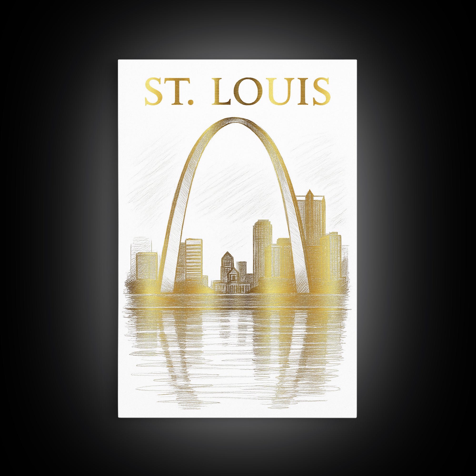 St Louis Missouri Travel Poster, Canvas Print, Minimalist Poster Art, St Louis Art Print, Travel Print, City Travel Prints, City Art Print