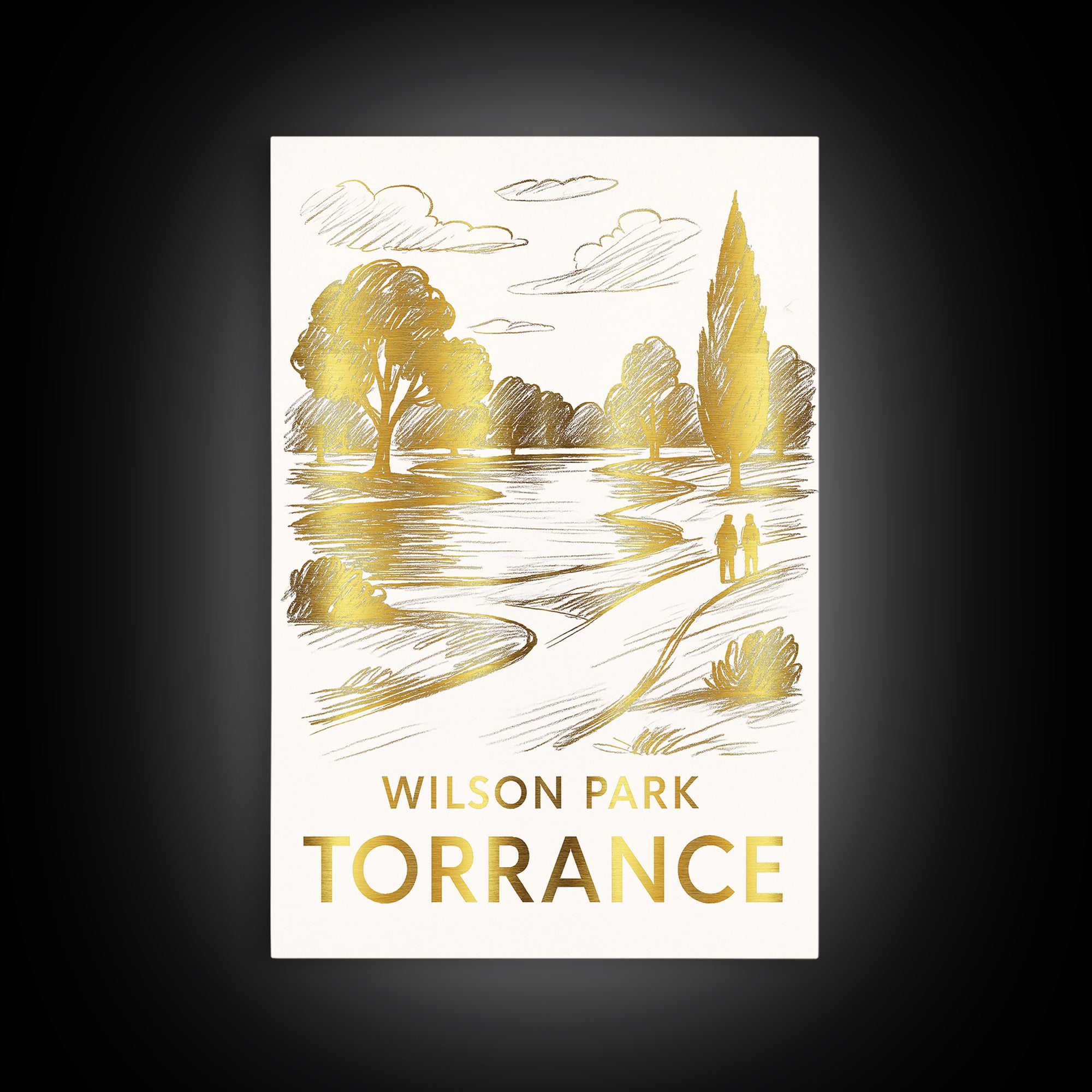 Torrance Travel Poster, Framed Canvas Print, Elegant City Illustration, Torrance Wall Art, Fine Art Print, Travel Poster Set, Home Decor