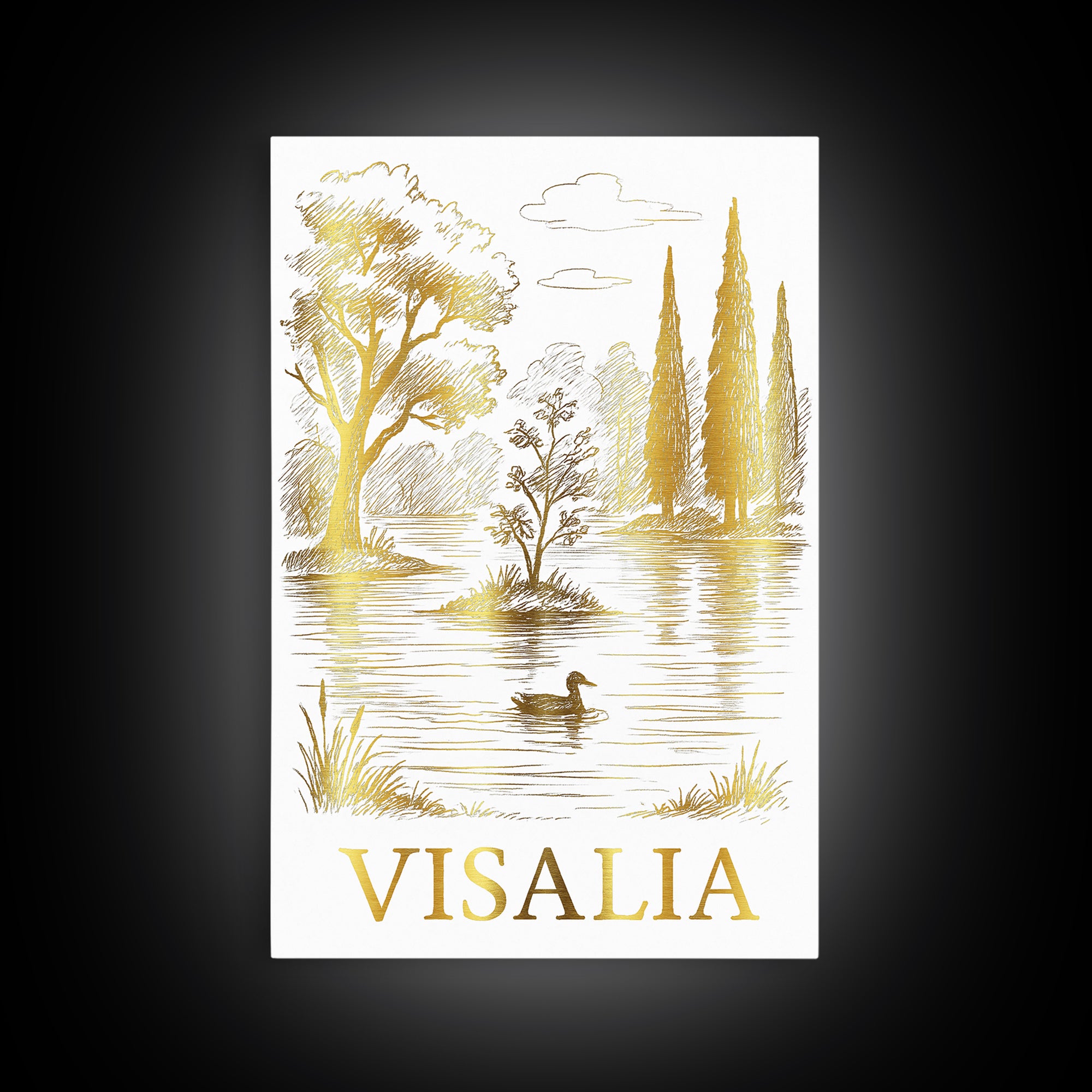 Visalia Travel Poster, Canvas Print, Minimalist Poster Art, Visalia Travel Art, Vintage Travel Art, Travel Poster Art, Fine Art Print