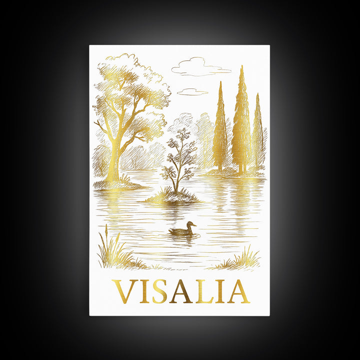 Visalia Travel Poster, Canvas Print, Minimalist Poster Art, Visalia Travel Art, Vintage Travel Art, Travel Poster Art, Fine Art Print