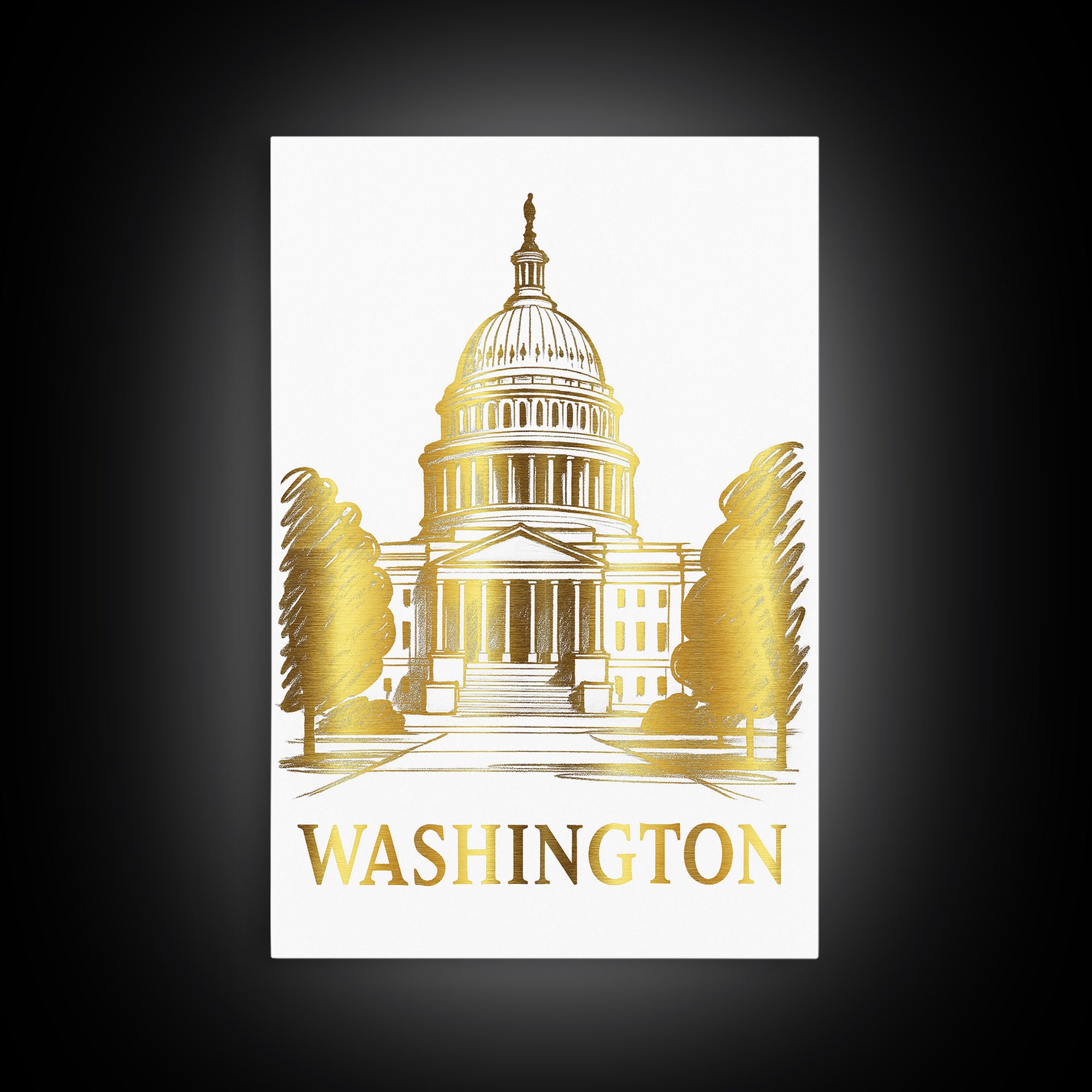 Washington Travel Poster, Canvas Print, Minimalist Poster Art, Washington Poster Print, City Travel Prints, Gift For Travelers