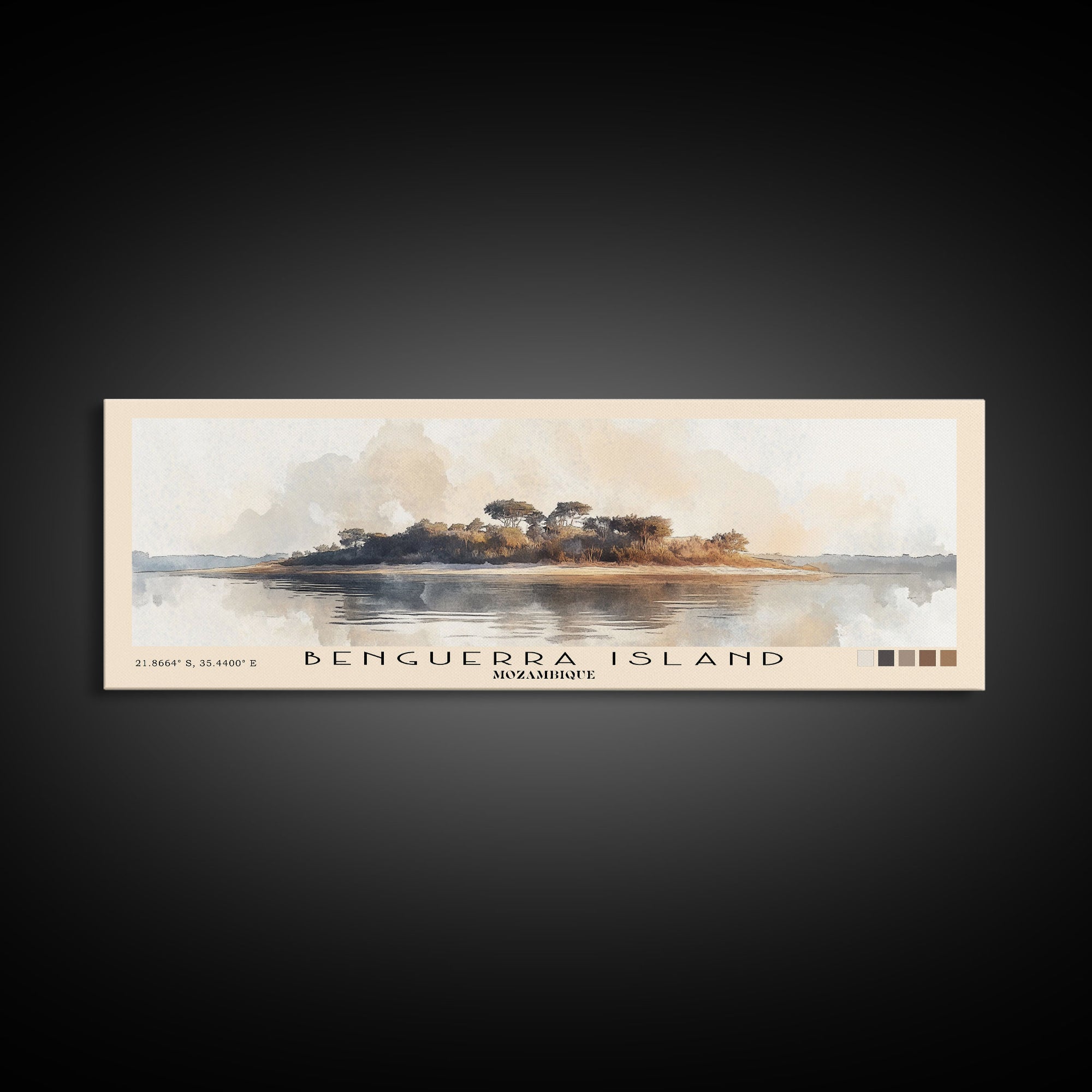 Benguerra Island, Mozambique Watercolor Print, Vacation Gift, Mozambique Wall Art, Vacation Wall Art, Vacatation Memories, Beach Decor, Beach Or Lakehouse Art