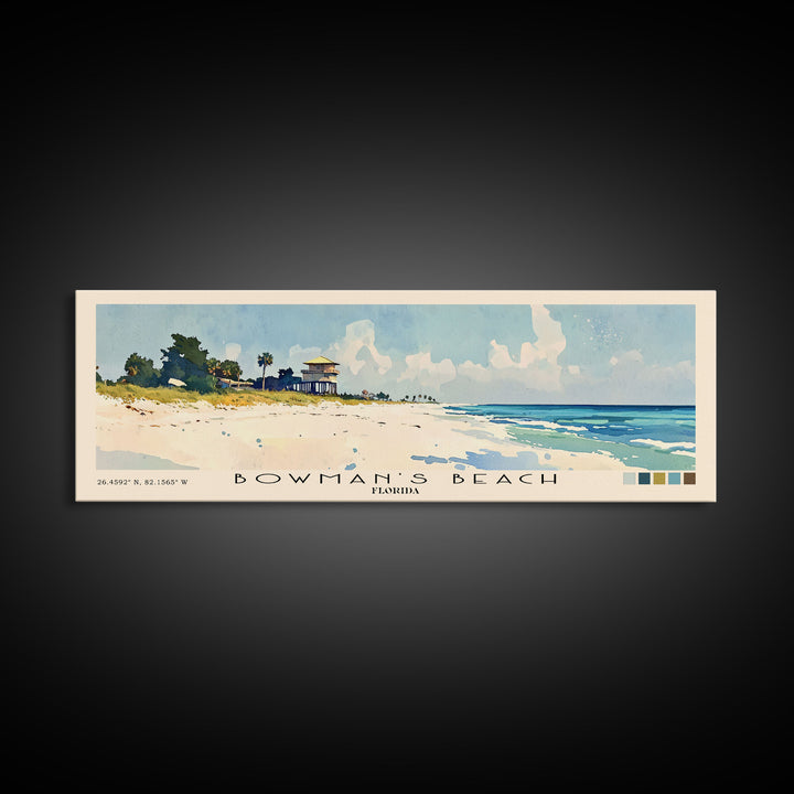Bowman’s Beach, Florida Watercolor Print, Vacation Gift, Florida Wall Art, Vacation Wall Art, Vacatation Memories, Beach Decor, Beach Or Lakehouse Art
