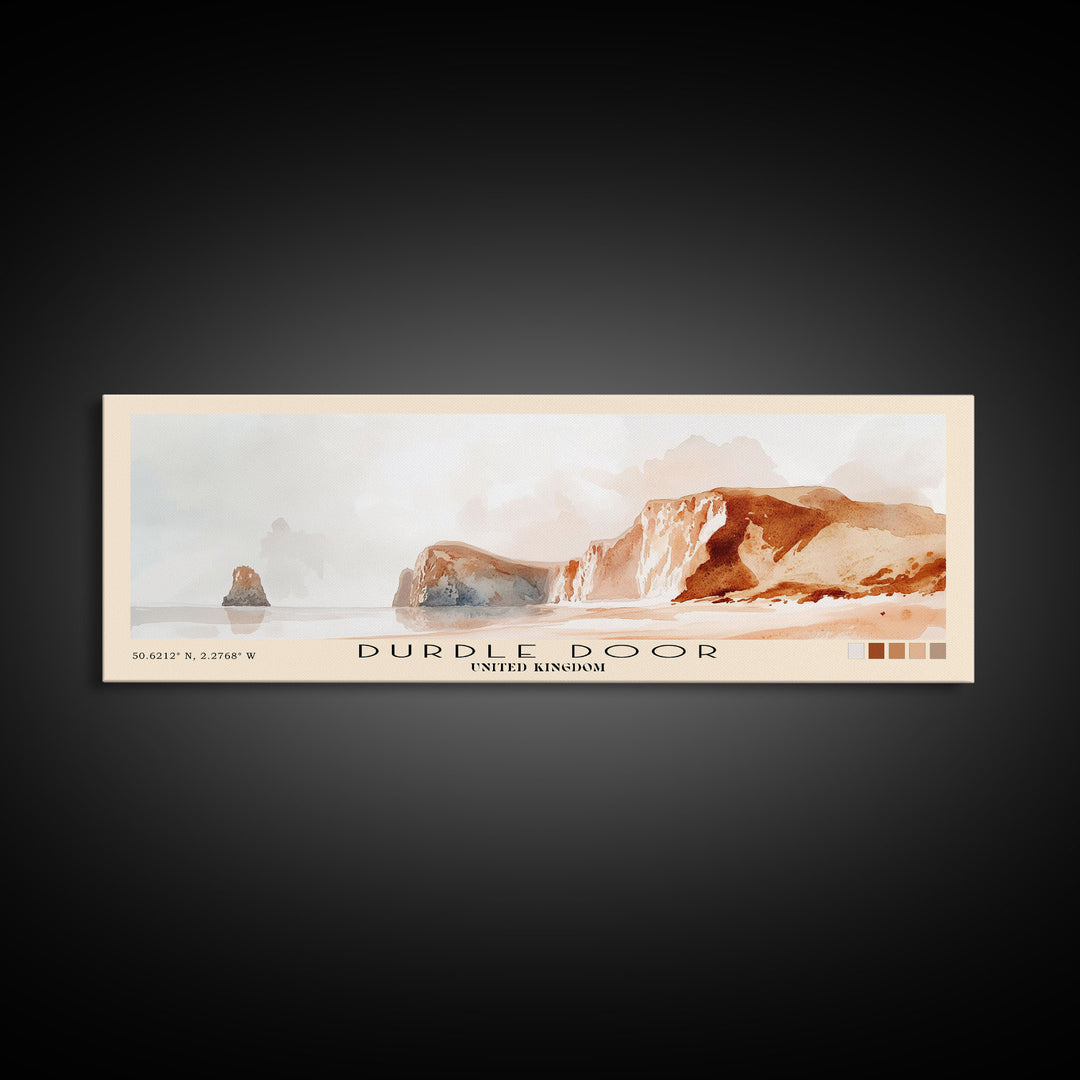 Durdle Door, United Kingdom Watercolor Print, Vacation Gift, United Kingdom Wall Art, Vacation Wall Art, Vacatation Memories, Beach Decor, Beach Or Lakehouse Art