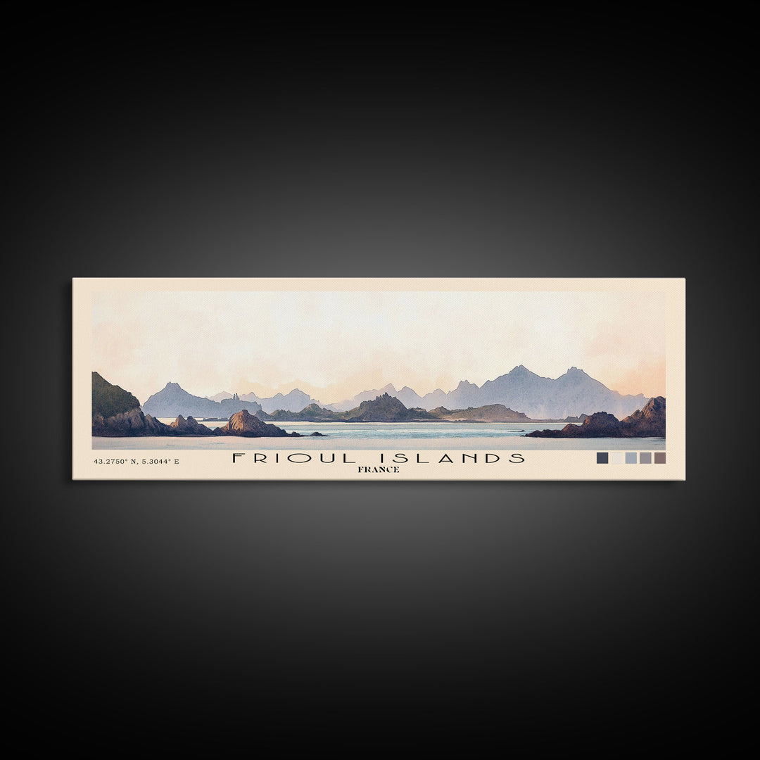 Frioul Islands, France Watercolor Print, Vacation Gift, France Wall Art, Vacation Wall Art, Vacatation Memories, Beach Decor, Beach Or Lakehouse Art